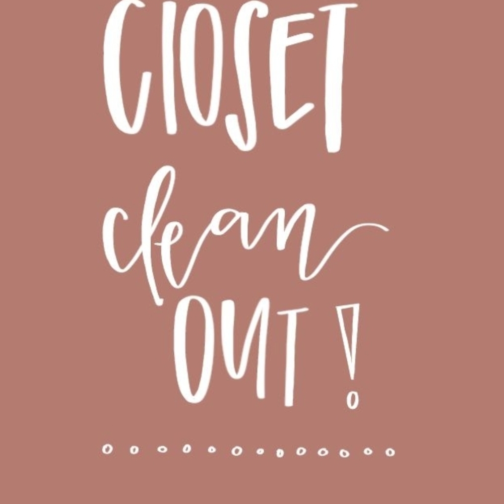 Closet Clean Out - Send Your Offers!